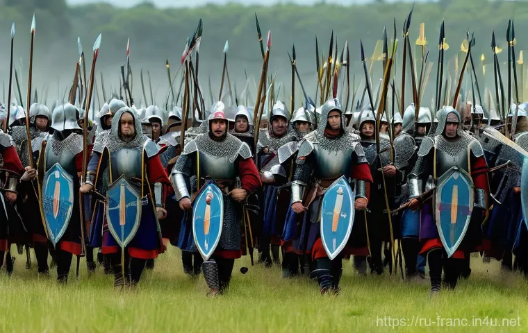 프랑스와 영국의 백년전쟁 개요 - **Prompt: Joan of Arc leading French forces at Orléans**
    A powerful and inspiring image of Joan ...