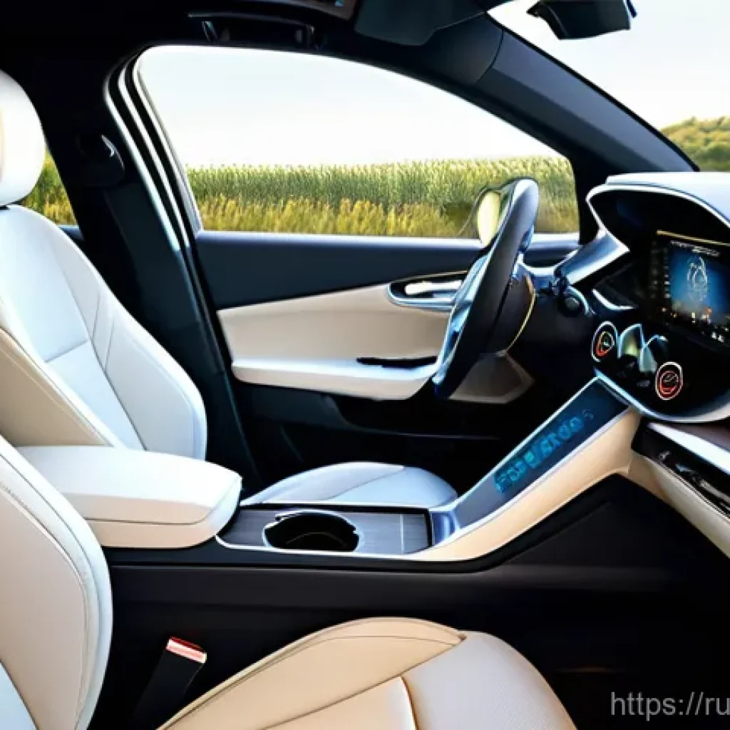 프랑스의 자동차 브랜드 및 특징 - **Prompt 1: Interior Comfort and Ergonomics**
"A cozy and modern interior of a French luxury car...
