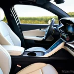 프랑스의 자동차 브랜드 및 특징 - **Prompt 1: Interior Comfort and Ergonomics**
"A cozy and modern interior of a French luxury car...
