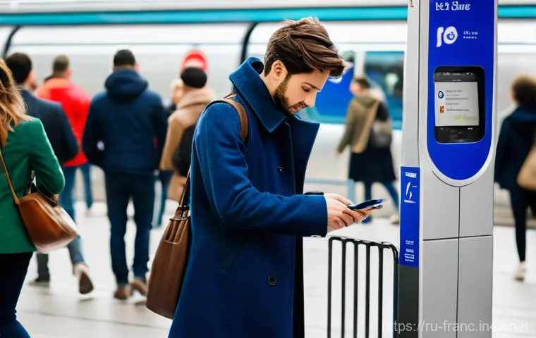 프랑스에서 대중교통 이용 팁 - Prompt 1: Seamless Metro Entry with Navigo Easy and Mobile App**